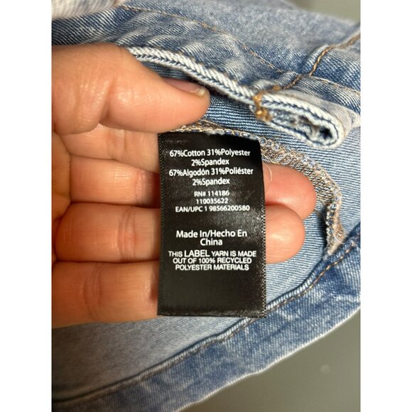 Frye Ladies Denim Mini Dress Size Large Light Wash Sleeveless XS NWT - Picture 9 of 12